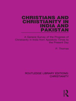 cover image of Christians and Christianity in India and Pakistan